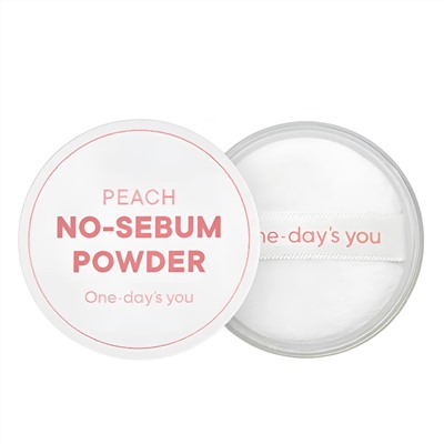 One-day's You Себорегулирующая пудра для лица с матирующим эффектом / Peach No-sebum Powder, персиковый, 4 г