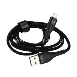 USB кабель micro USB 1.0м FaizFull FR20 (черный) 5A