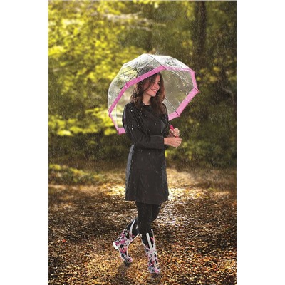 L041-022 Pink (Розовый) Зонт женский трость Fulton