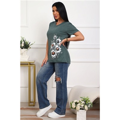 Женская футболка 29540 / зеленый