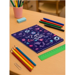 Дневник школьный для 5-11 классов, «Бабочки. Паттерн», твёрдая обложка 7БЦ, матовая ламинация, глиттер (блёстки), 48 листов