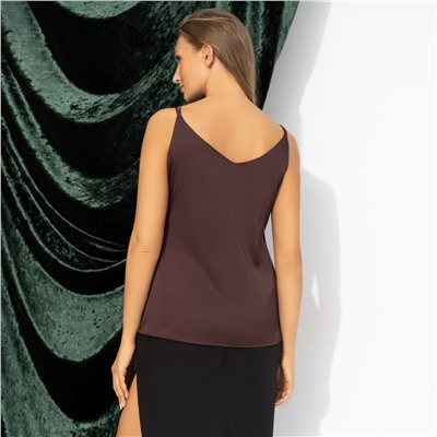 Топ из шелка, Создана для поцелуев (шоколадный)