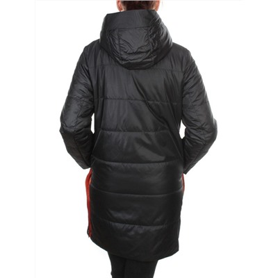 8188 BLACK Пальто демисезонное женское Cloud Lag Cat (100 гр. синтепон)