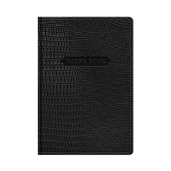 Телефонная книга А5, 80л., кожзам, BG "Reptile. Onyx", с вырубкой