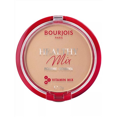 1 Bourjois компактная пудра HEALTHY MIX т.04 golden beige