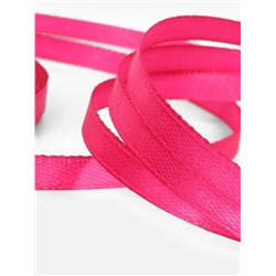 Лента атласная, 6 мм, 23±1 м, ярко-розовая