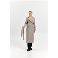 Пальто женское демисезонное 26102 (бежевый/диагональ)