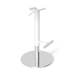 Стул барный SHT-ST19/S128
                        черный / хром / белый муар