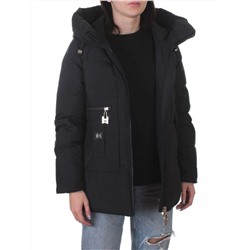 M-M07 BLACK Куртка зимняя женская (150 гр. холлофайбер)
