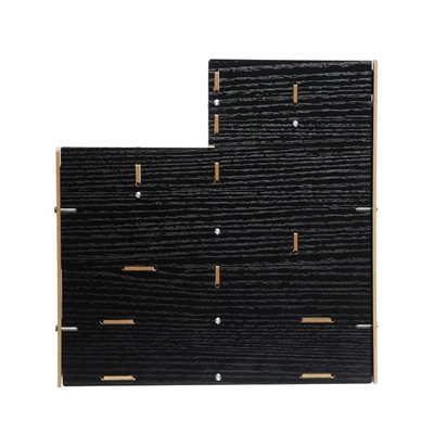 Органайзер - подставка настольный deVENTE. Elrix 24.5×15×25.5 см, МДФ, чёрный, картонная коробка