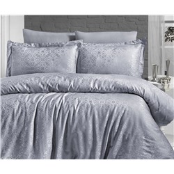 Сатиновое Постельное Белье Евро 2 сп. JACQUARD SATEN First Choice