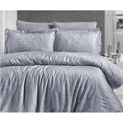 Сатиновое Постельное Белье Евро 2 сп. JACQUARD SATEN First Choice
