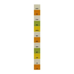 Папка 12 отделений, А4, зеленая пастель