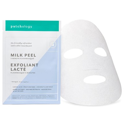 Patchology FlashMasque Milk Peel 5 Minute Sheet Mask Maske Masken, 21 мл