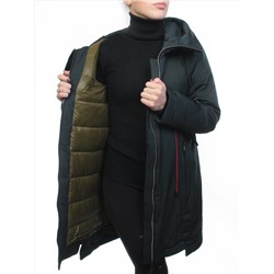 18602 DK. GREEN Пальто демисезонное женское (100 гр. синтепон)