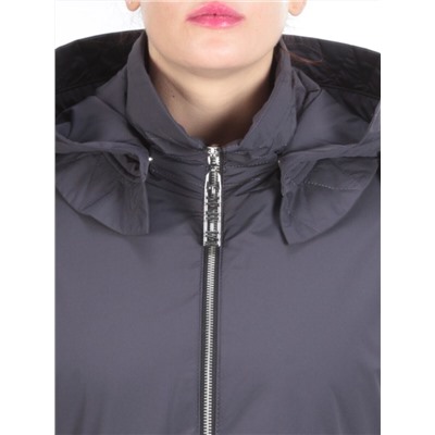 ZW-2306-C GRAY/PURPLE Пальто демисезонное женское (100 гр. синтепон) BLACK LEOPARD