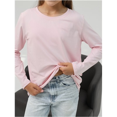 Лонгслив детский "Школьный" Розовый