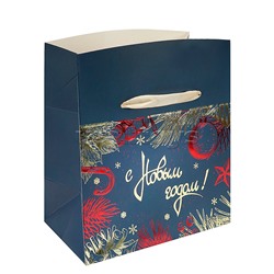 Подарочный пакет-коробка 15*11*9 см (S) "Время праздника"