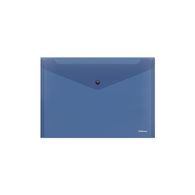 Папка-конверт на кнопке В5 (285×210 мм), 160 мкм, ErichKrause Glossy Classic, полупрозрачная, микс
