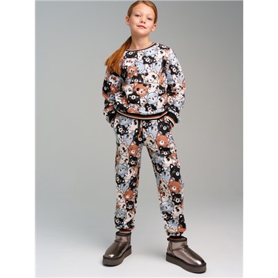 Комплект для девочки: толстовка, брюки