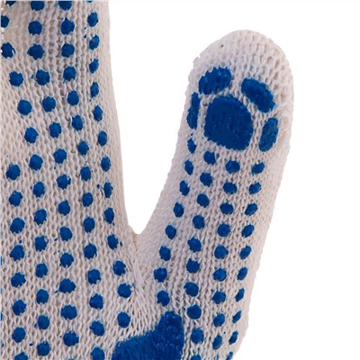 Перчатки х/б, ПВХ покрытие, "Точка", 10 класс