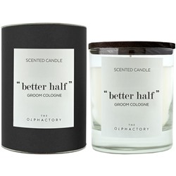 Свеча ароматическая The Olphactory, Better Half, Groom Cologne, 40 ч