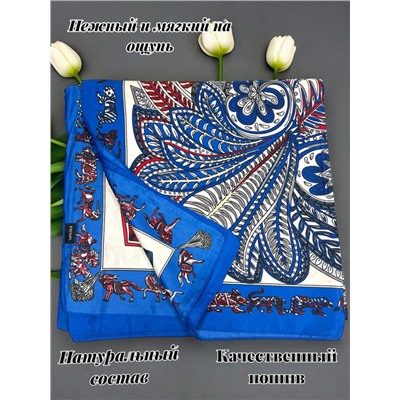 Платок шелковый большой "Парижанка" Арт 2428/9