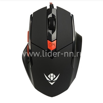 Мышь проводная NAKATOMI игровая Gaming MOG-11U 6 кнопок (черная)