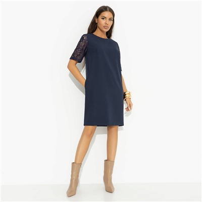 Платье с карманами, Виртуальные будни (blue lace)