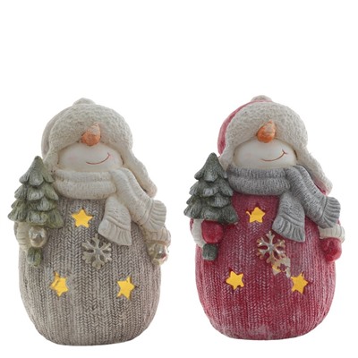 GAEM Фигурка декоративная "Снеговик" (подсвет, 3хААА н/п), L25 W20 H39 см, 2в.