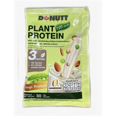 Plant Protein, Donutt (Растительный протеин, Донатт), саше 30 г.