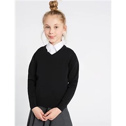 Unisex Cotton Rich School Jumper (3-16 Yrs)