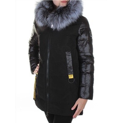 8186 Пальто женское с натуральным мехом Jarius