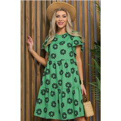 Платье Ветер перемен (зеленое) П13426-12М