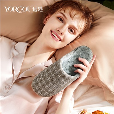 Demi-season non-slip fleece keep warm slippers for beloved indoor, soft sole