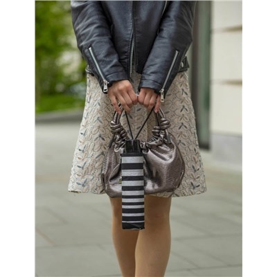 L354-4418 SilverStripes (Серебряные полосы) Зонт женский механика Fulton