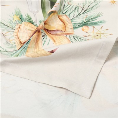 Скатерть новогодняя "Этель" Spruce mood 150х110см +/-3см с ВГМО, 100%хл, саржа 190гр/м2