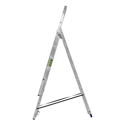 Лестница, 3 х 8 ступеней, алюминиевая, трехсекционная, Сибртех