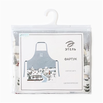 Фартук Этель Let it snow, 60×70 см, 100% хлопок, саржа 190 г/м²