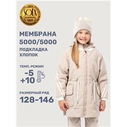 Куртка утеплённая для девочки NIKASTYLE 4м5025 Латте