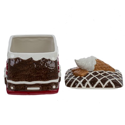 GAEM Конфетница "Пряничный фургон", 2800 мл, L23,5 W15,5 H18 см