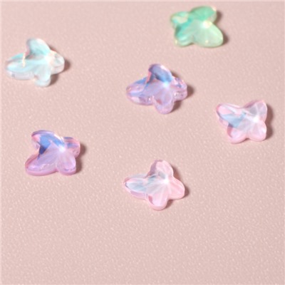 Фигурки для декора «Витражные бабочки», объёмные, разноцветные