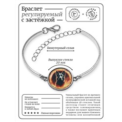 BSI-0098 Браслет металлический Огненная собака