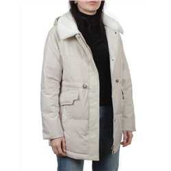 M24-212 LT. BEIGE Куртка демисезонная женская (100 гр. холлофайбер)