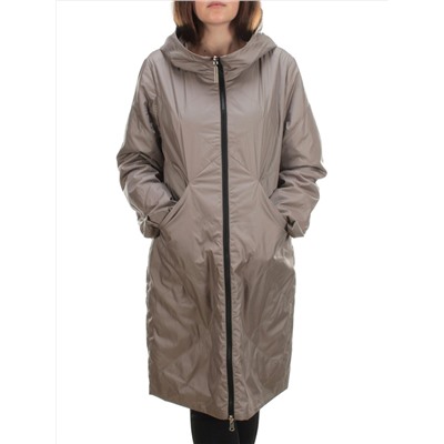 22098 DK.BEIGE Куртка демисезонная двухсторонняя женская (80 гр. синтепон)