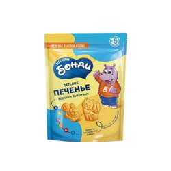 «Бегемотик Бонди», детское печенье «Изучаем животных», 80 г