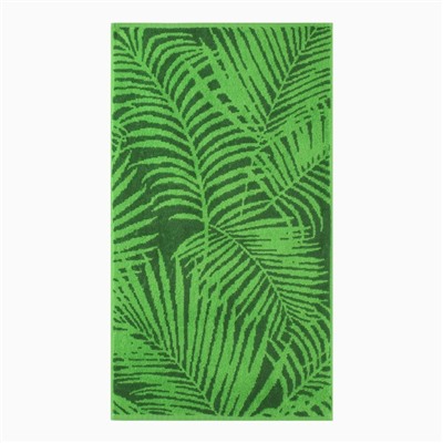 Полотенце махровое Tropical color, 50х90см, цвет зеленый, 360гр/м, хлопок