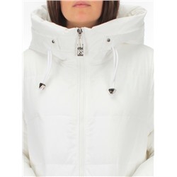 H303 WHITE Пальто зимнее женское (200 гр. холлофайбер)