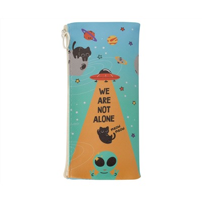 Пенал мягкий 200*100 MESHU "We are not alone", искусственная кожа