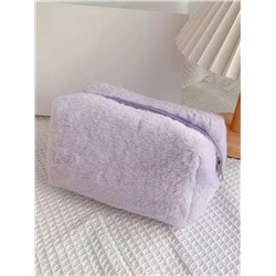 Kristaller Косметичка женская плюшевая, сиреневый